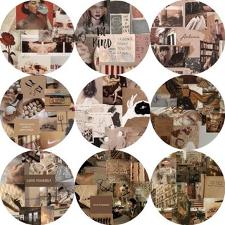 VR Giá đỡ điện thoại popsocket aesthetic màu nâu vintage retro