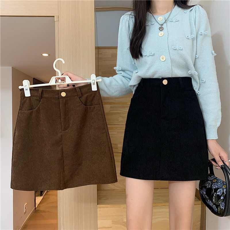 Chân Váy Ngắn Chữ A Váy Dệt Kim Quảng Châu Cao Cấp Cho Nữ
