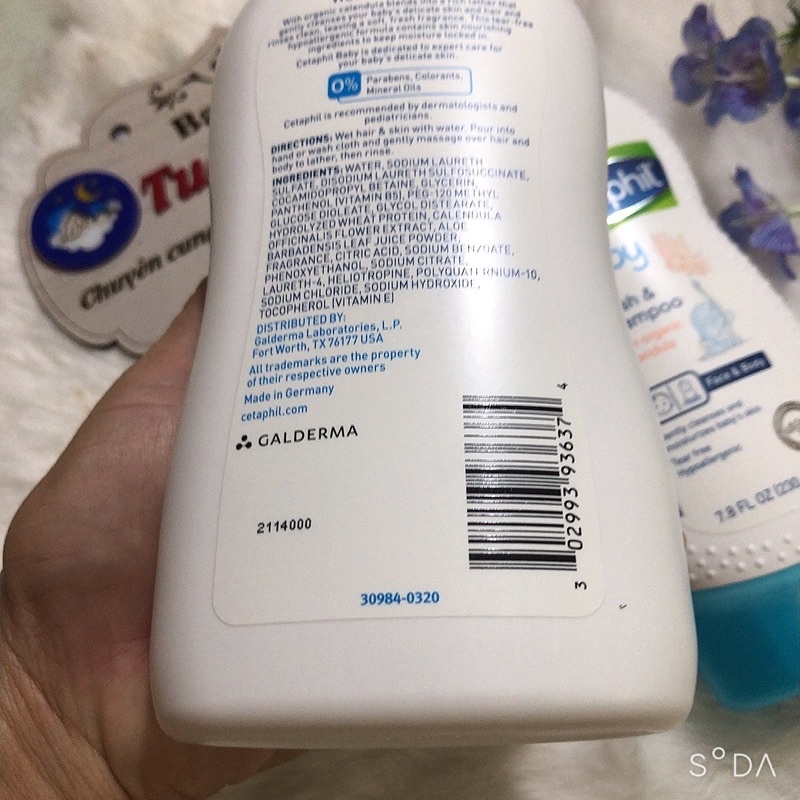 Sữa tắm gội Cetaphil 230ml