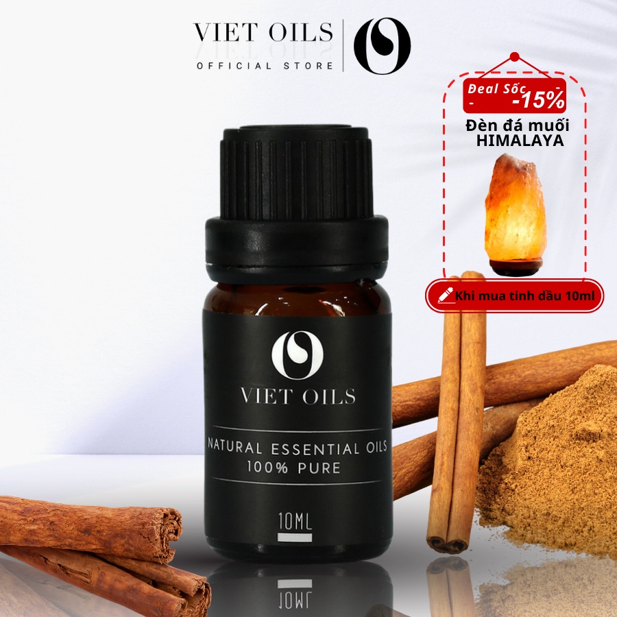 Tinh dầu Vỏ Quế Viet Oils dung tích 10ml giúp giảm căng thẳng
