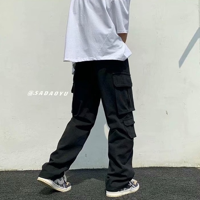 Quần Yếm Dáng Rộng quần túi hộp nam Phong Cách Hàn Quốc quần túi hộp nữ Thời Trang Mới cargo pants Nam Nữ | BigBuy360 - bigbuy360.vn