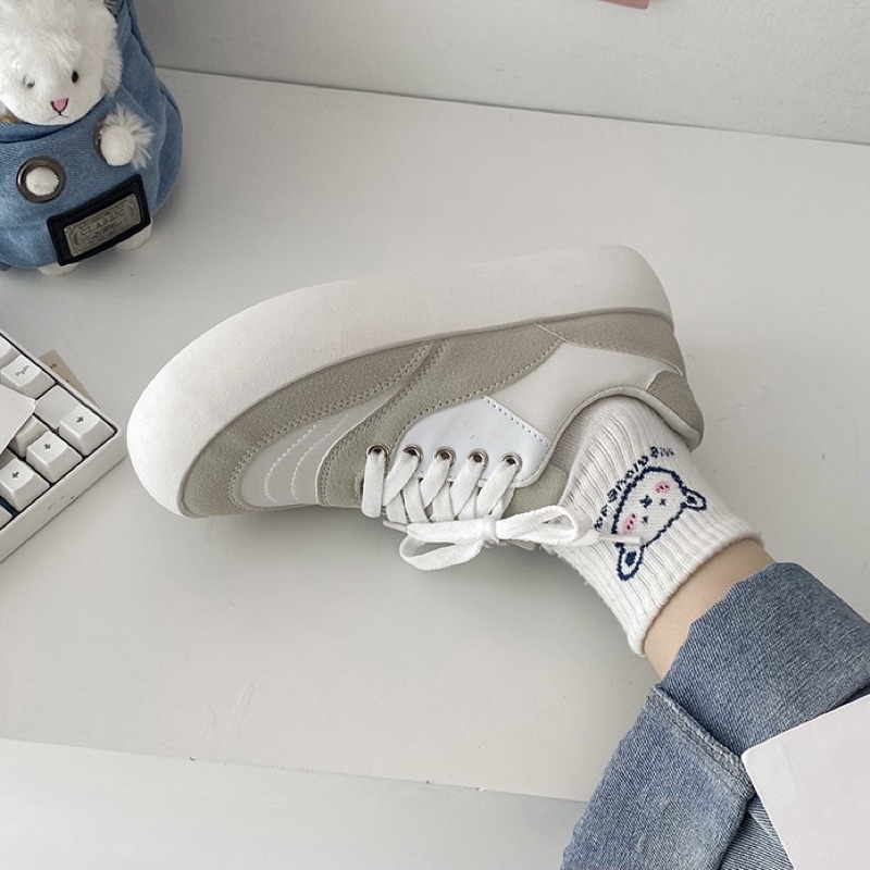 (HÀNG ORDER) Giày sneaker Rosé BLACKPINK loại không răng cưa đế bánh mì 4cm | BigBuy360 - bigbuy360.vn