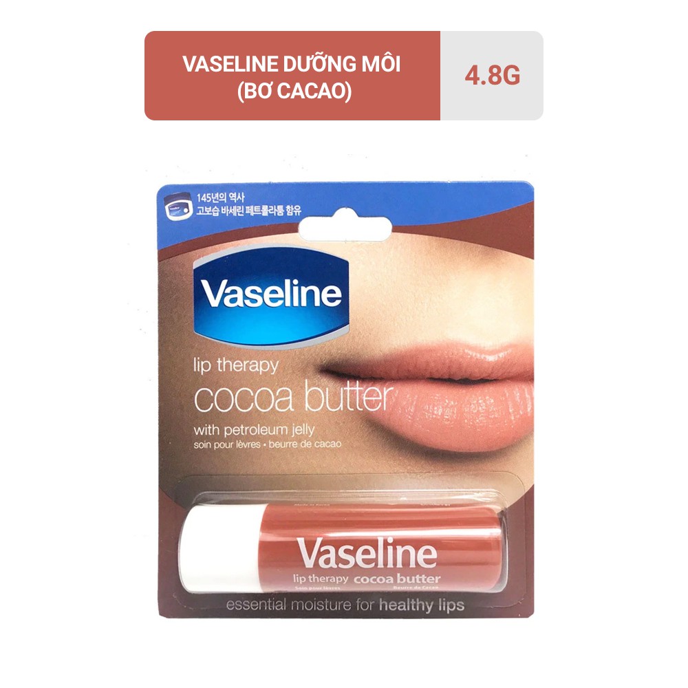 [HB GIFT] Vaseline dưỡng môi 4.8g (bơ ca cao)