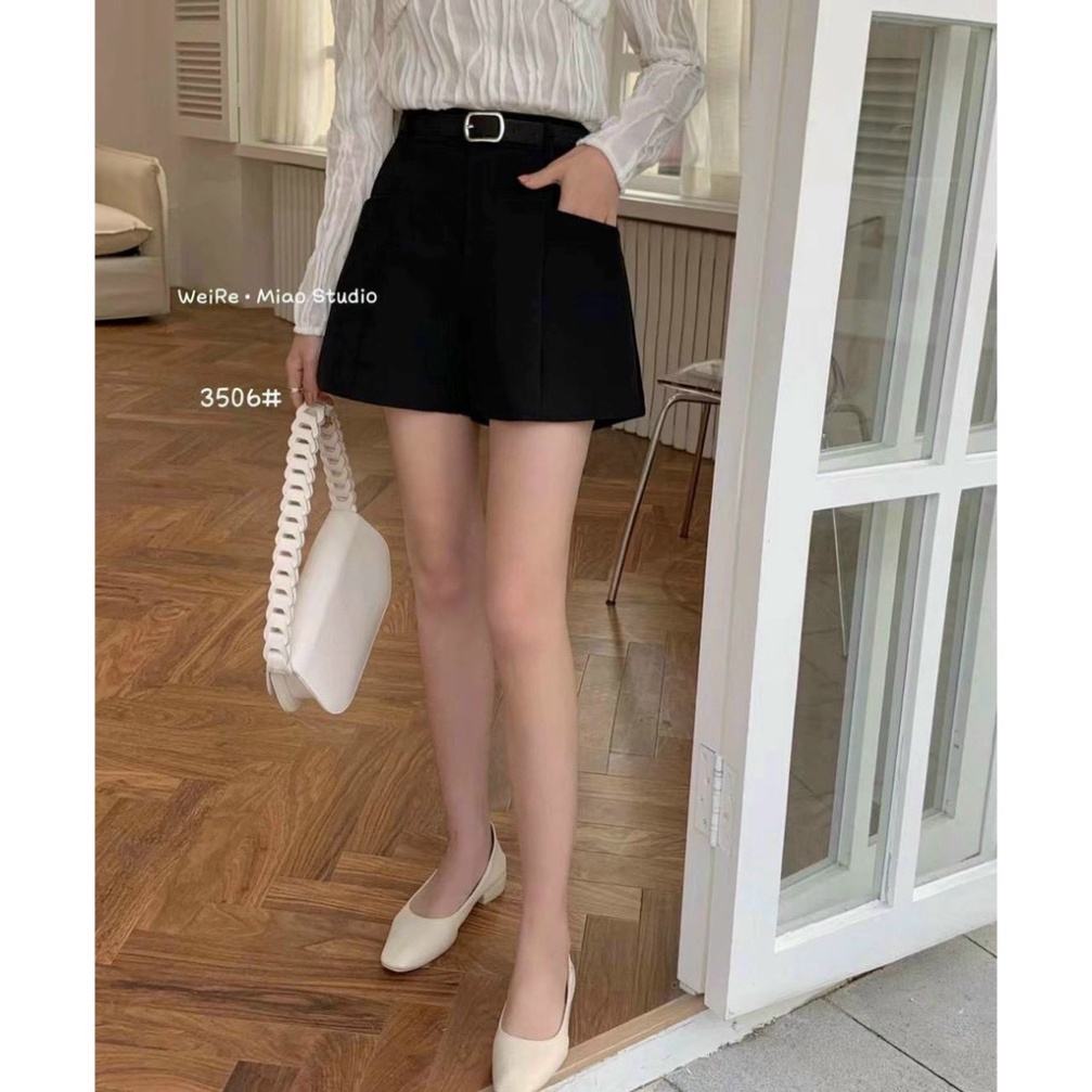 Quần short đùi nữ cạp cao  kaca CV0003 1hittop