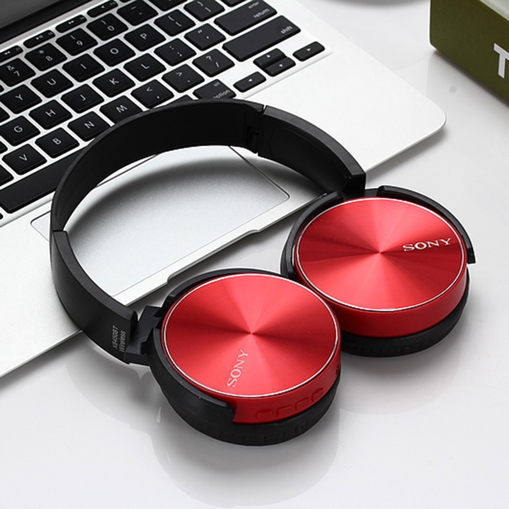 Tai Nghe Chụp Tai Bluetooth Không Dây Xb-450 Bass Trầm Chất Lượng Cao