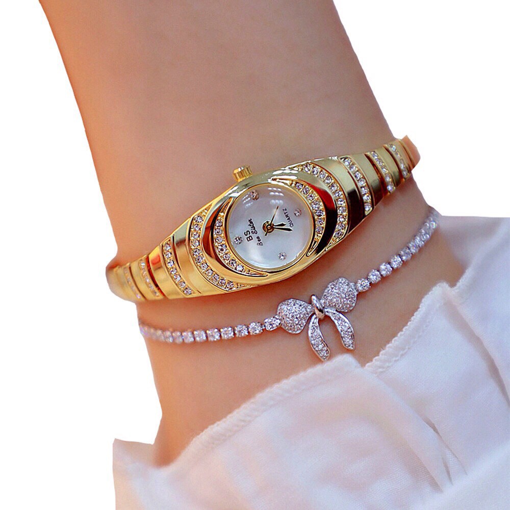 Đồng hồ thời trang nữ BS bee dây kim loại sang trọng (Không kèm vòng) QA599