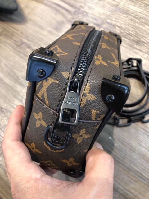 Túi đeo chéo Lv Soft Trunk xích cam dáng hộp supervip có mã check code fullbox size 18