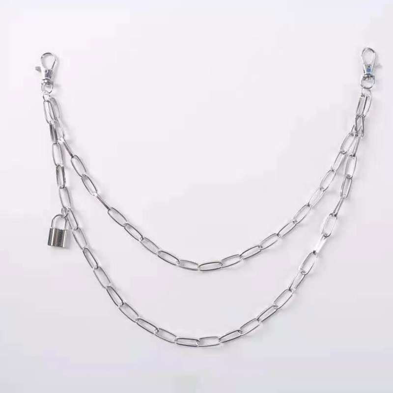 Xiangbao Móc Khóa Dây Xích Dày Dạng Xích Phong Cách Punk Hip Hop Trang Sức Cho Quần Jean / Xe Đạp