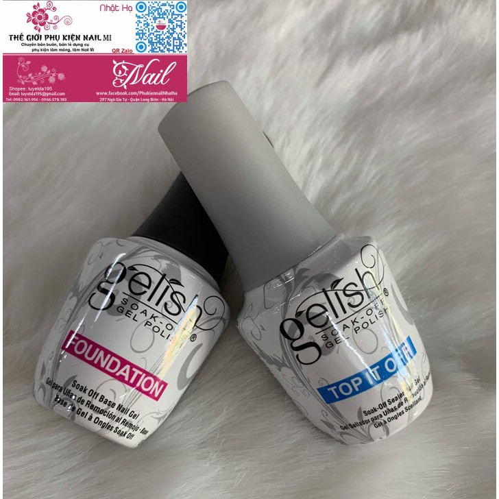 Base - Top Gelish Gel Polish Cực Bền và Bóng Đẹp ( Lẻ 1 Chai)