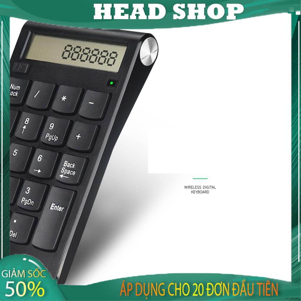 Bàn phím số rời không dây kiêm máy tính 2 chức năng cho máy tính, Laptop có thể sạc lại mã NMD535 HEAD SHOP