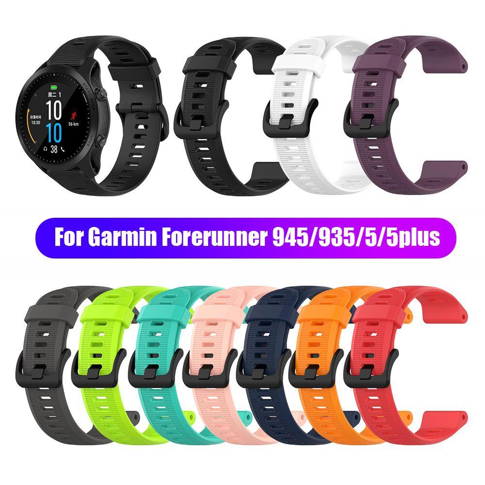 MYRONGVN Dây Đeo Silicone Mềm Thay Thế Cho Đồng Hồ Thông Minh Garmin Forerunner 945 935 Fenix 5 Plus