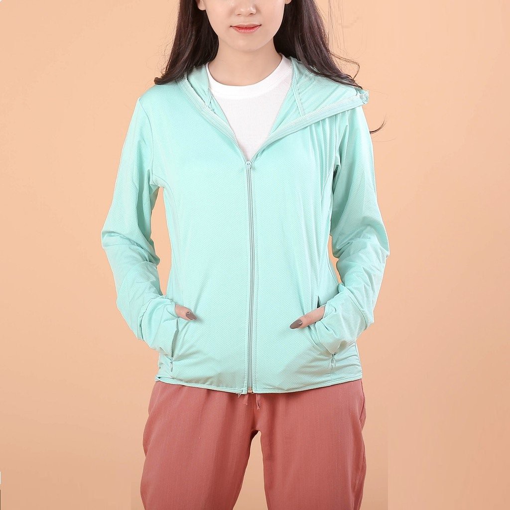 Áo Chống Nắng &amp; Tia Uv100 Siêu Nhẹ - Rere.Store [FREESHIP] - Áo Nắng Dài Tay , Kèm  Mũ , Chất Lanh Mát Lạnh Nữ