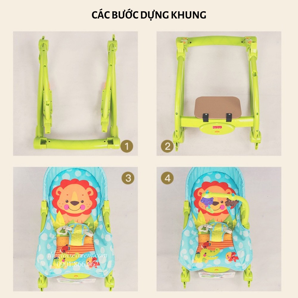 Ghế rung Fisher Price ba tư thế phiên bản 0107/2811