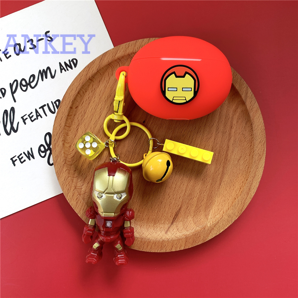 Huawei Freebuds 4i / Freebuds Pro / Freebuds3 3i / 3 Vỏ bọc hộp sạc tai nghe họa tiết marvel cho