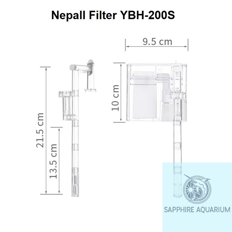 Máy lọc thác bể cá Nepall Filter