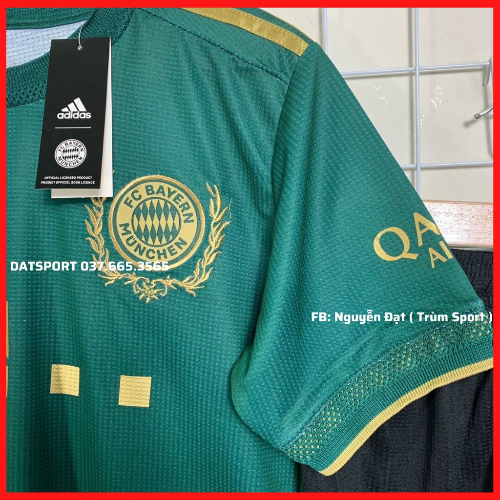 Áo Bayern Sân Khách 21/22⚡FREESHIP⚡Bộ Quần Áo Đá Banh CLB Bayern Munich Màu Xanh Hàng Gai Thái Cao Cấp Siêu Nhẹ