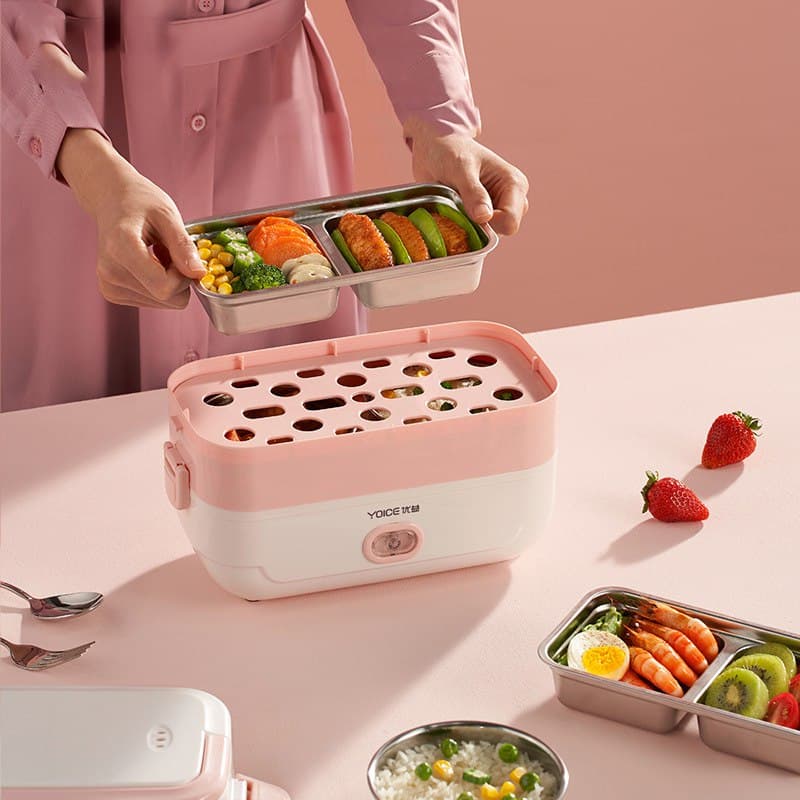 Hộp cơm điện giữ nhiệt,  hâm nóng,  đun nấu đa năng Yoice YOICE VUÔNG Y-FH5A