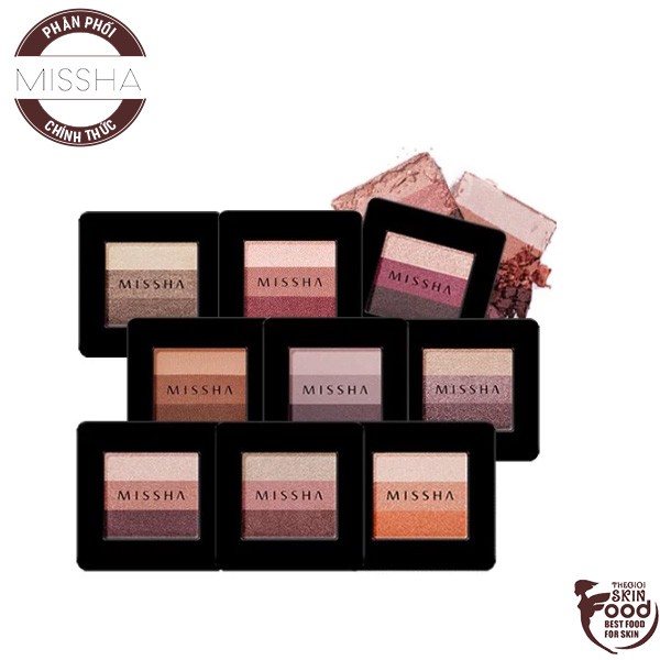 [Tạo Mắt Khói Thật Dễ Dàng] Phấn mắt 3 Màu Missha Triple Shadow 2g | BigBuy360 - bigbuy360.vn