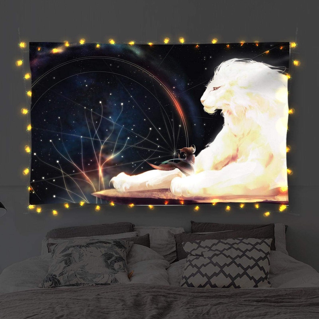 Tranh vải treo tường ❤️FREESHIP❤️ The Moon Decor trang trí nhà cửa 130x150cm Khổ lớn