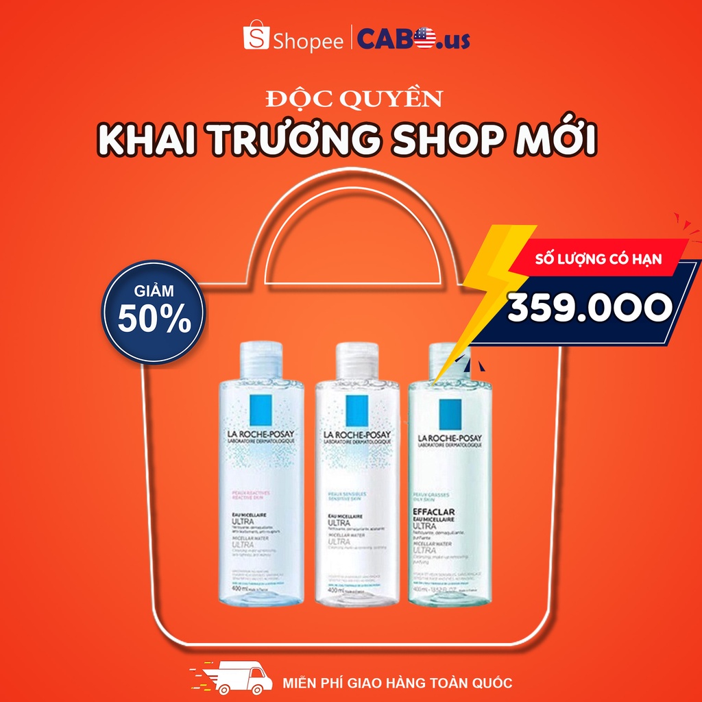 TẨY TRANG LA ROCHE - POSAY NỘI ĐỊA PHÁP CÁC SIZE