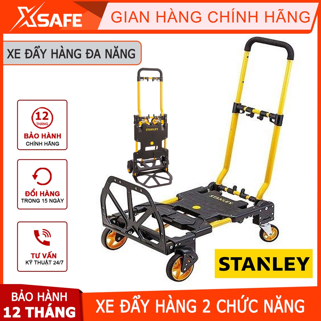 Xe đẩy hàng đa năng Stanley SXWTD-FT585 kích thước 40.5x12.5x66cm, tải trọng 70Kg (2 bánh) - chính hãng - xsafe