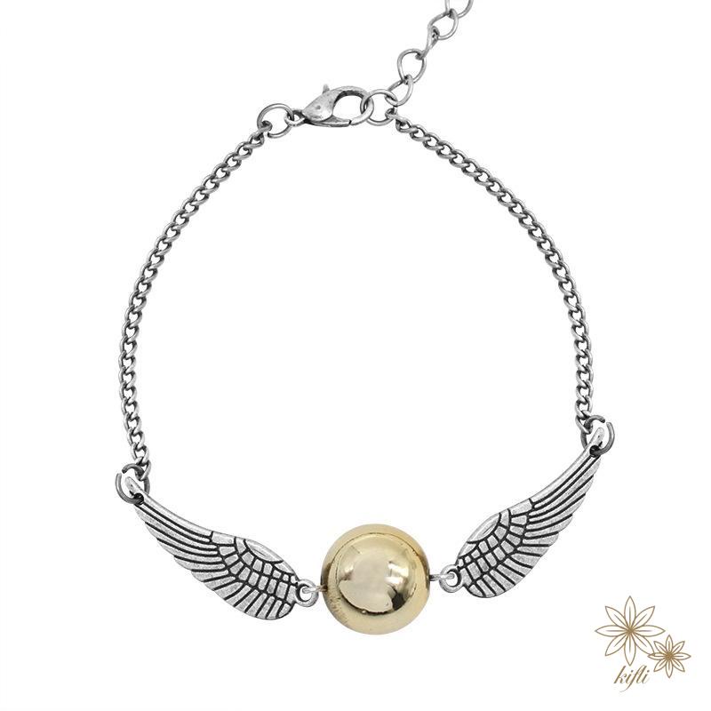 【Kifli.vn】Vòng Tay Nhiều Màu Sắc Hình Đôi Cánh Harry Potter Snitch