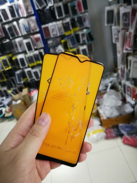 Cường lực 6D Oppo A7 FREESHIP Từ 50k Full màn Full keo Ôm màn 2.5D cao cấp ( tặng keo mép giấy lấy bụi )
