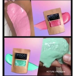 1 sáp wax lông Coco Wax Bean (free que wax) sáp hồng