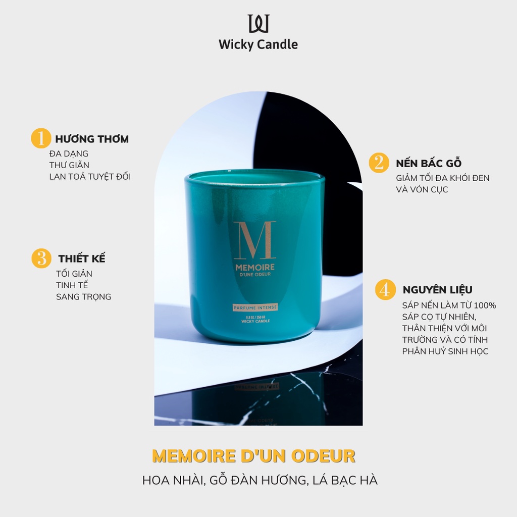 Wicky Candle - Nến Thơm MEMOIRE 8.8oz