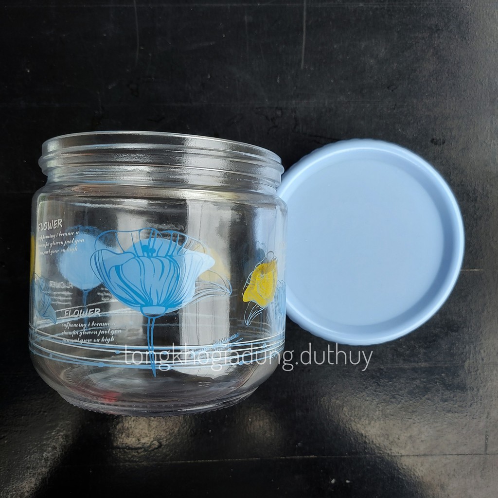 Hũ thủy tinh 750ml thủy tinh trong suốt, nắp vặn chặt kín bảo quản thực phẩm tốt, chịu nhiệt tốt của gia dụng Du Thủy