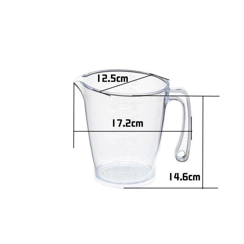 Ca đong chia vạch cao cấp 300ml, 500ml, 1000ml Made in Japan