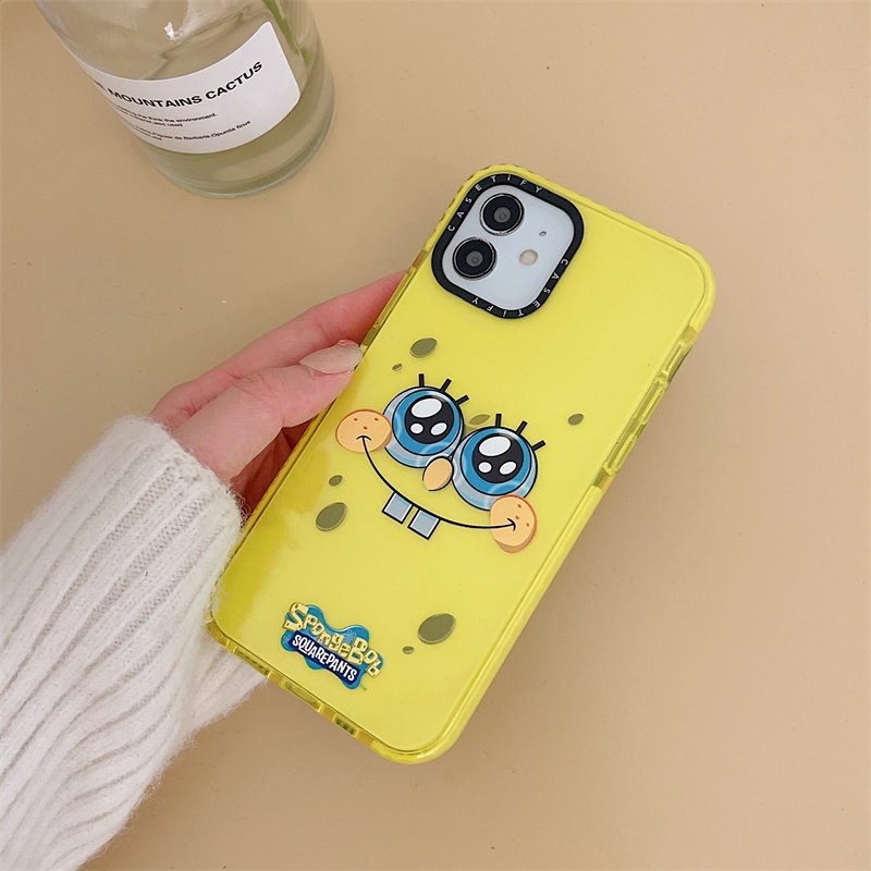 Ốp Điện Thoại TPU Silicone In Hình Spongebob Hoạt Hình Cho iPhone 11 Pro Max X XS Max XR 12 Pro Max 12 Mini 13 Pro Max