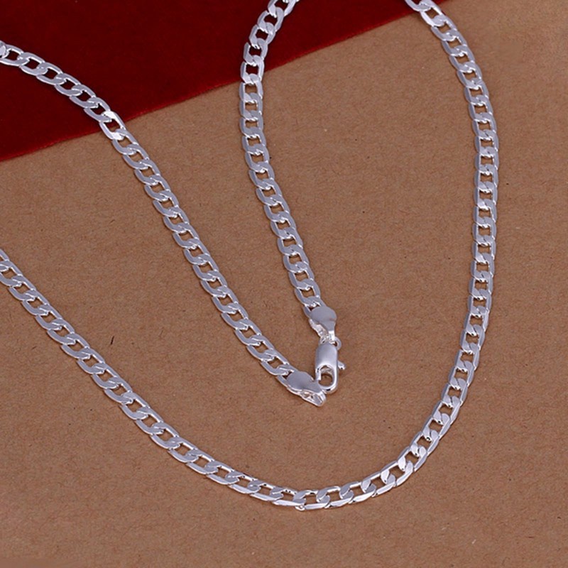 Vòng cổ mạ bạc 925 loại 4mm dành cho nam