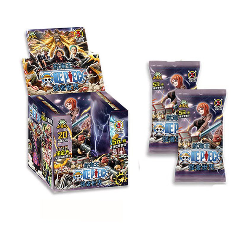 Hộp ảnh thẻ nhân vật ONE PIECE bìa tím Nami card ảnh in hình anime chibi ĐẢO HẢI TẶC