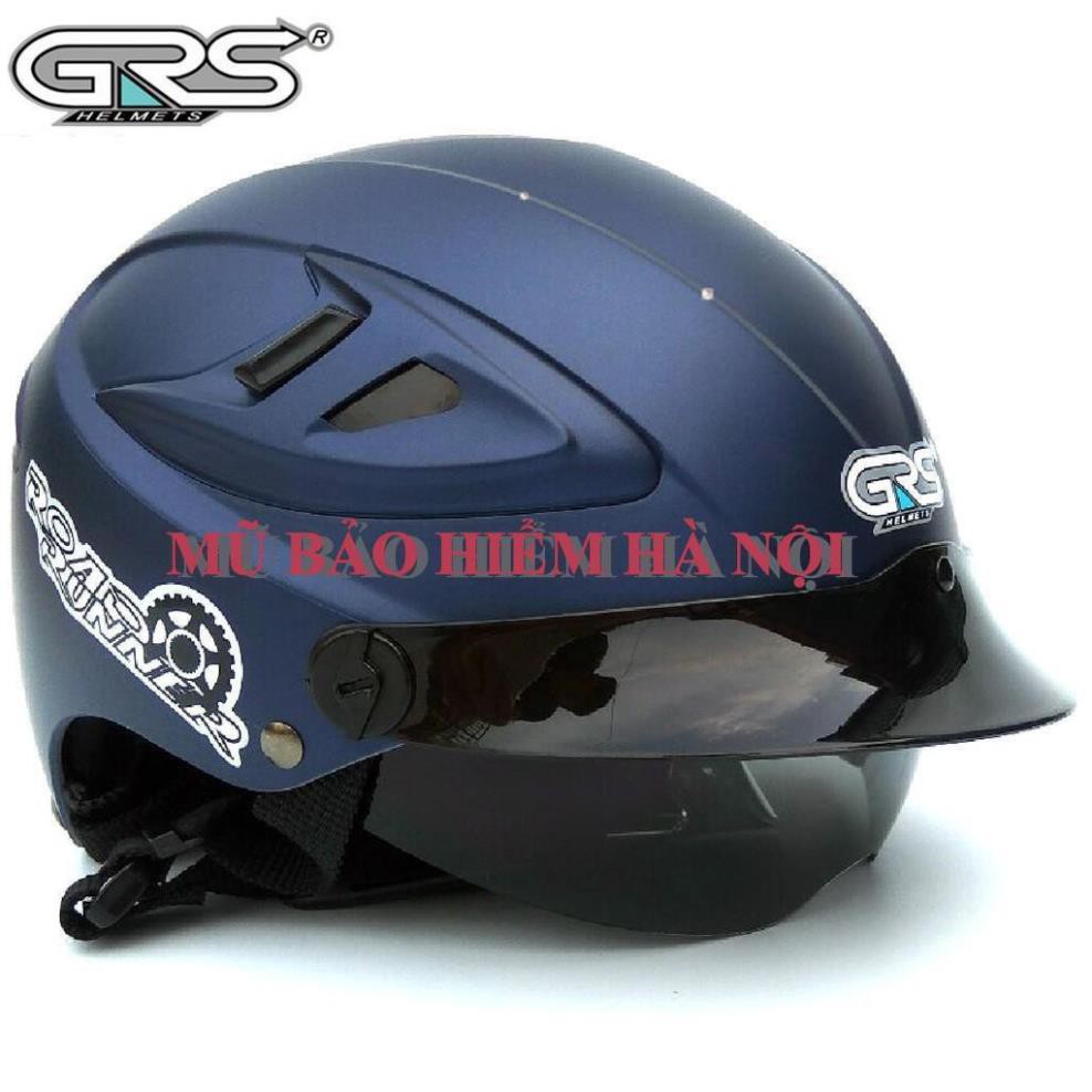 Mũ bảo hiểm grs tháo lót 966#2 kính âm nhiều màu