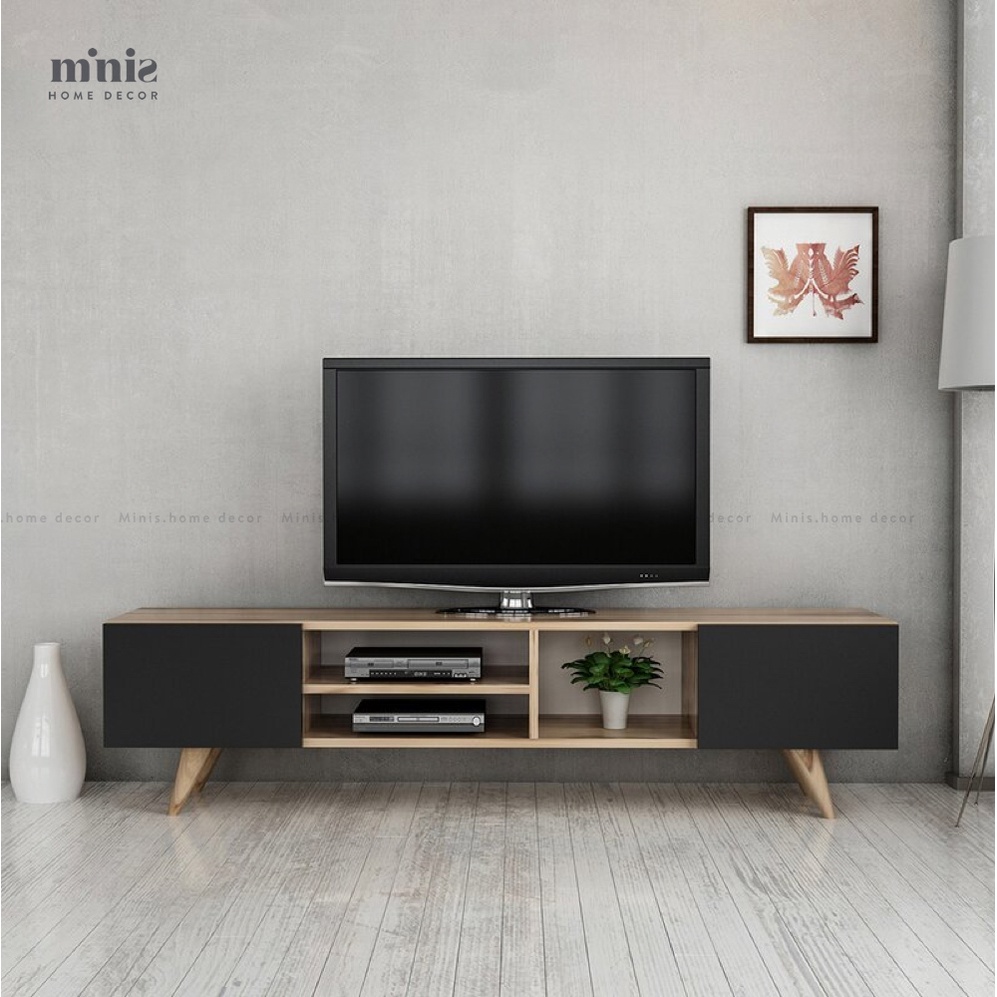 Tủ Kệ Tivi Gỗ Minis hiện đại, tối giản. đã lắp đặt sẵn, bảo hành 12 tháng