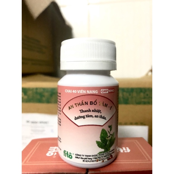 An Thần Bổ Tâm F - Dưỡng Tâm An Thần - Chai 40 Viên