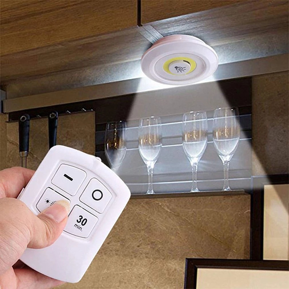 Đèn LED Điều Khiển Từ Xa Chạy Pin Kèm Phụ Kiện Chuyên Dụng Chất Lượng Cao