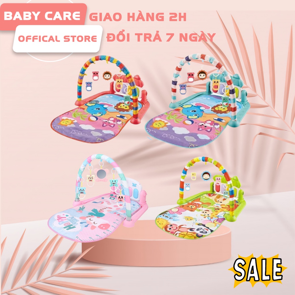 Thảm Đàn Piano Nằm Chơi Họa Tiết Hình Thú Ngộ Nghĩnh Cho Bé