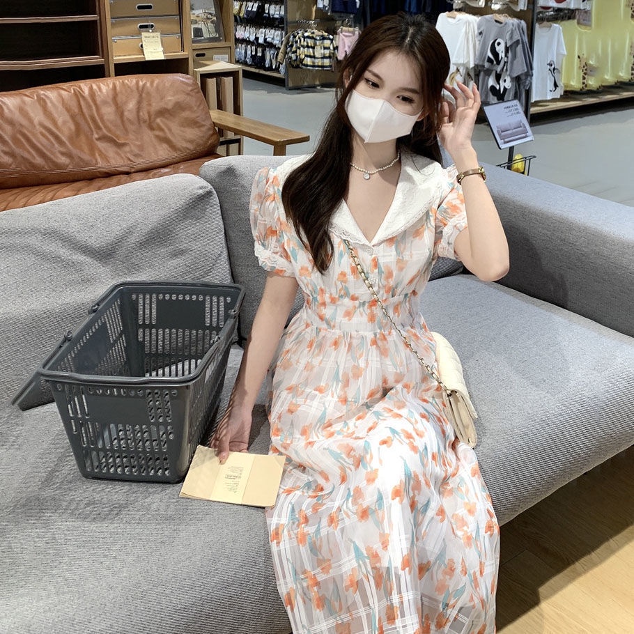 Đầm Nữ Cổ Sơ Mi Phong Cách Hàn Quốc Mới