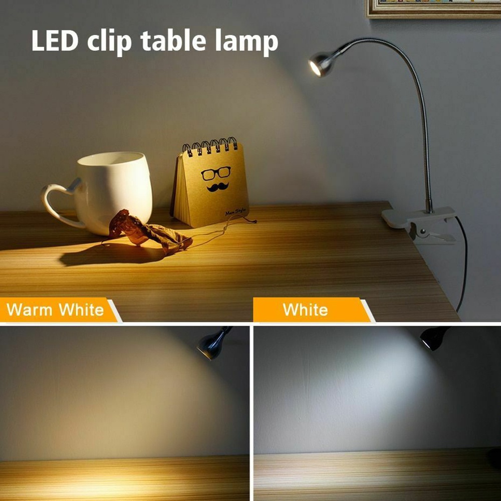Đèn Led Để Bàn Có Kẹp Linh Hoạt Bảo Vệ Mắt Tiện Dụng Cho Học Sinh