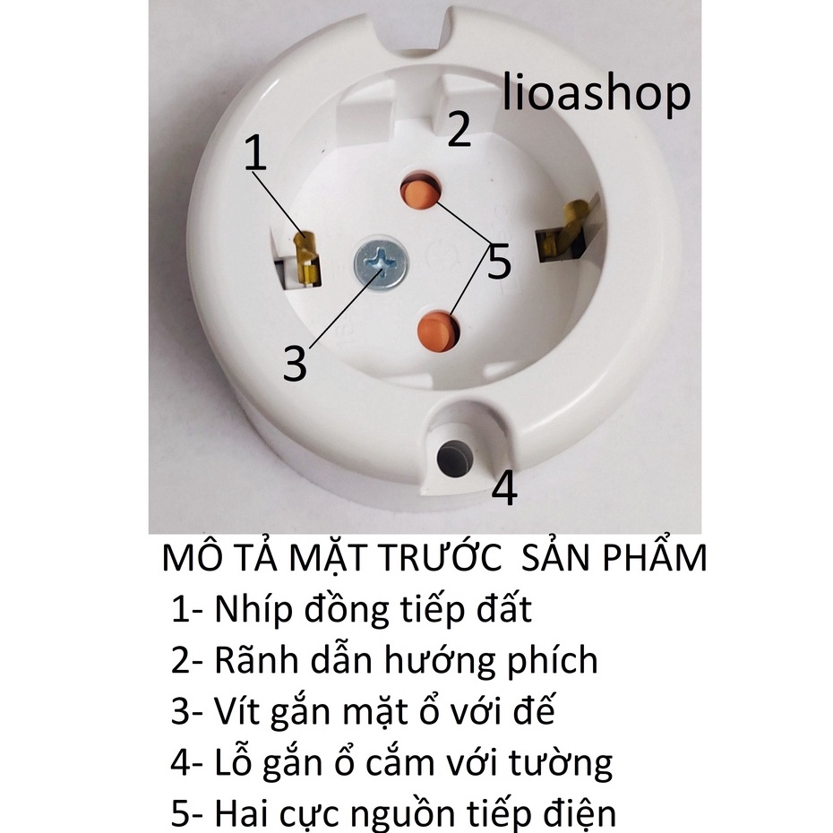 Ổ CẮM  ĐƠN SCHUKO LẮP NỔI - HÀN QUỐC .