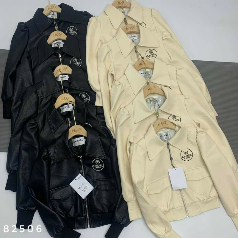 Áo khoác da nữ dáng croptop phong cách ulzzang Hàn Quốc | BigBuy360 - bigbuy360.vn