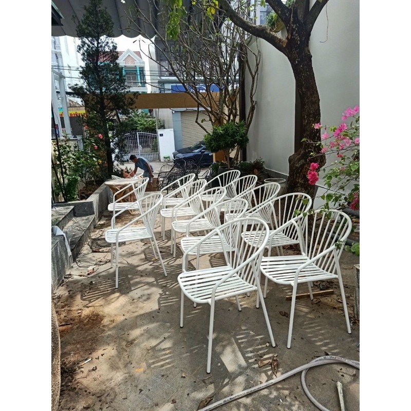 Ghế coca cafe sắt sơn tĩnh điện