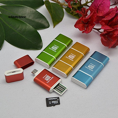 【WDTE】2 In 1 Mini Micro USB SD SDXC SDHC TF OTG Card Reader Adapter for Samsung S3 S4