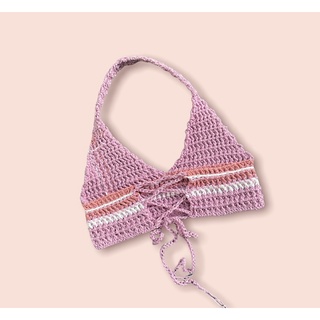 Áo choàng cổ len handmade