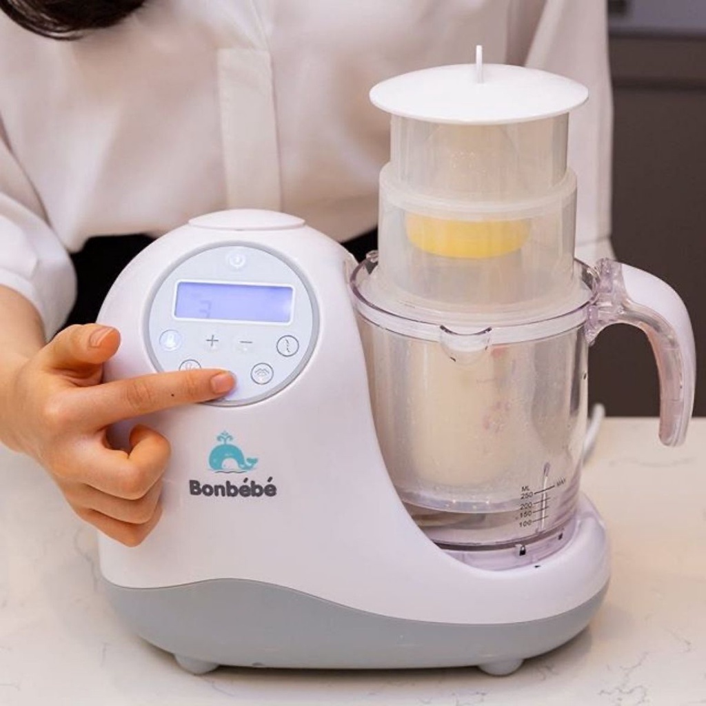 Máy xay hấp thức ăn đa năng Bonbebe BB - 10 tiệt trùng 5 trong 1 cho bé ăn dặm