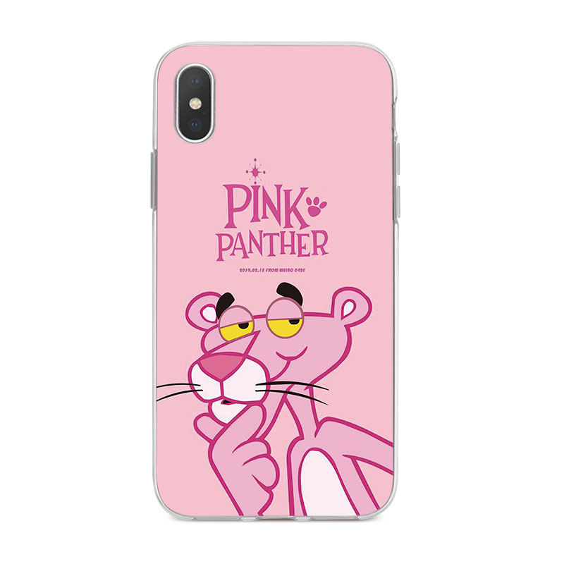 Ốp Lưng iPhone X 6 6s 6Plus 6s Plus 7 7Plus 8 8Plus 5 5s SE TPU mềm Case Báo Hồng