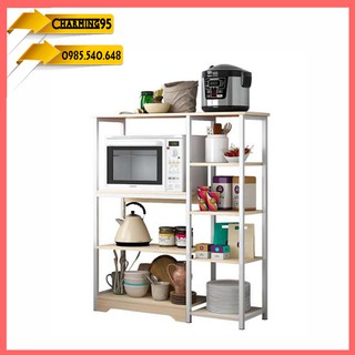 Re0498 kệ để đồ nhà bếp 7 ô - kệ bếp đa năng - kệ lò vi sóng