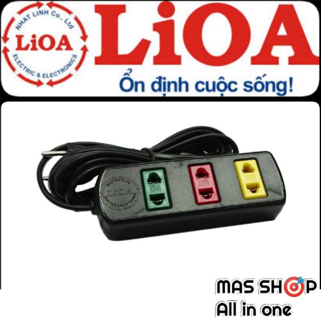 Ổ cắm điện LiOA® 3 lỗ đa năng 3TC3-2 &amp; 3TC5-2
